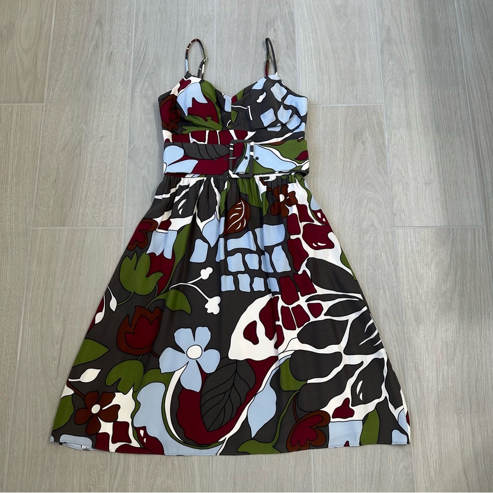 Floral Midi Dress - Multicolor